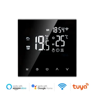 WiFi Smart Thermostat Fahrenheit Electric Floor Heating Water Gas Boiler Tuya - Picture 1 of 12