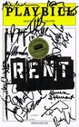 RENT OBC Original Broadway Cast SIGNED 10th Anniversary Playbill Idina Menzel