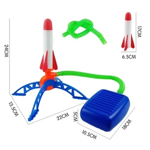 Air Rocket Foot Pump Launcher Outdoor Air Pressed Stomp Soaring Rocket Toys Chil - Picture 1 of 10