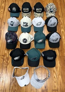 Lot of 17 Team Issued NFL Philadelphia Eagles New Era Fitted Hat Size M Sideline - Picture 1 of 4