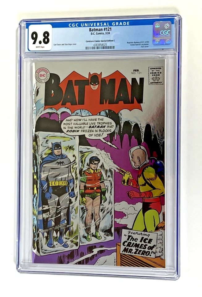 Batman #121 CGC 9,8 Carnivore Comics variante C DC Comics 1959 MegaCon LTD 500 Foto 1 de 4