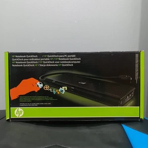 HP Notebook QuickDock Fast and Easy Expansion KN745AA HSTNN-WX05 Black Open Box - Picture 1 of 5