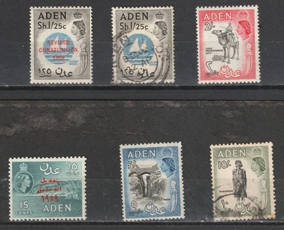 Lote 9 franqueo Adén: (1953-1959) 2021 Scott Cat. Valor $27.00 Foto 1 de 4