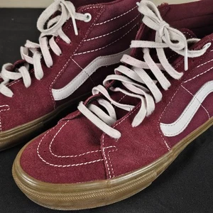 Vans Uomo Skate Sk8-Hi Scamosciato Tela Hi Top Sneaker Port Gum Suola Taglia M 10,5 - Foto 1 di 24