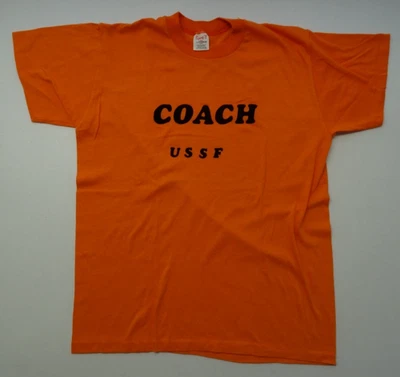 Camiseta Stedman Sport-T L 42-44 USSF Terciopelo Letra Puntada Única Años 80 De Colección Foto 1 de 4