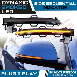 2x Dynamic LED Turn Signal Mirror Light Indicator BMW X3 F25 X4 F26 X5 F15 M14 - Picture 1 of 5