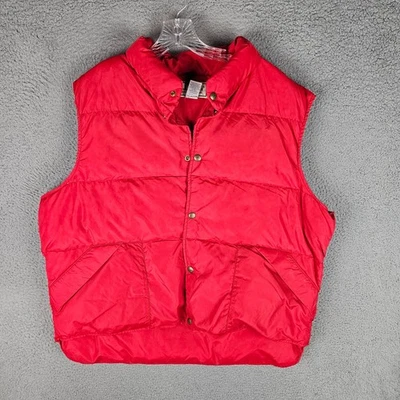 L.L. Chaleco de esquí Bean Goose Down para hombre XL nailon acolchado vintage cuello falso frente a presión Foto 1 de 4