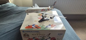 JCWings Etihad Airbus A380 Choose South Korea A6-APG 1:200 Scale Model Airliner - Picture 1 of 5