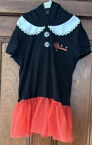 Disney Minnie Mouse Cosplay Kapuze A-Linie Tüllkleid mit Schleife rot/schwarz 10-12 - Bild 1 von 20