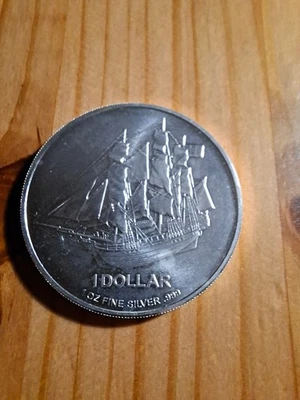 Cook Island BOUNTY - 1 Dollar-  1 Unze 999 Silbermünze 2010 - Bild 1 von 2