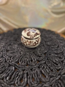 Mexiko Tonala Schmuckschatulle braun hellbraun Deckel 3" - Bild 1 von 9