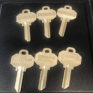 6 Brand New BALDWIN 5 PIN KEY BLANKS Model Number BAL8335152 - Picture 1 of 4