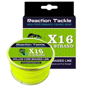 Hollow Core, 16 Strand Braided Fishing Line Hi Vis Yellow - 100LB / 1200yds - Bild 1 von 8