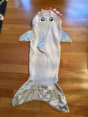 Shark Blanket Tail Snuggie Brand Soft Cozy Nap Bag for Kids 46” Blankie Tail - Image 1 of 4