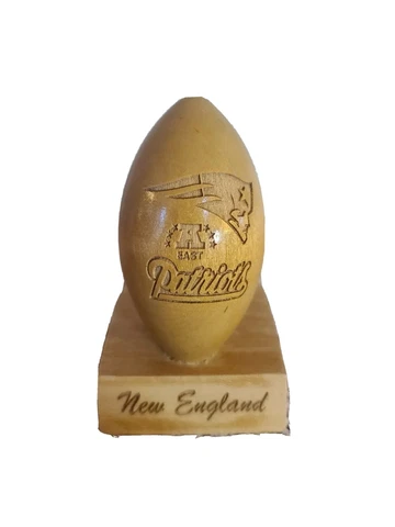 NFL NEW ENGLAND FOOTBALL WOODEN NFL 7.5"×4"×4" Cover
