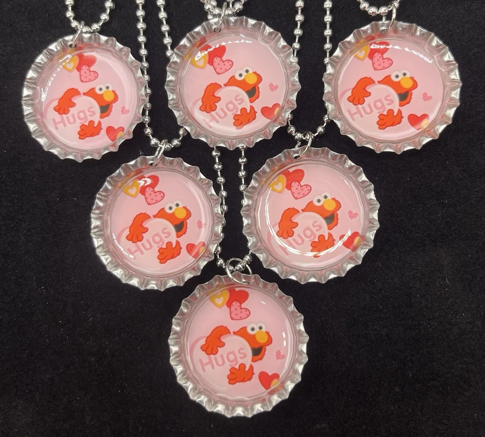 Elmo Valentine’s / 6 项链 / 情人节交换 / 派对礼品 — 第 1/1 张图片