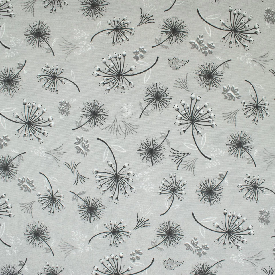 Dekostoff Pusteblume grau (Preis= 0,5 Meter) - Bild 1 von 4