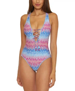 Becca Joshua Tree One-Piece Swimsuit UB5 419 - Picture 1 of 7