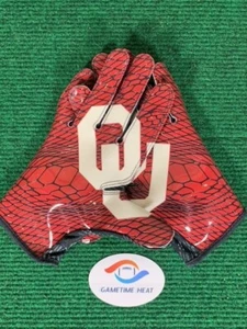 New Nike Vapor Knit Oklahoma Sooners OU Team Issue Football Gloves Black Large - Picture 1 of 3