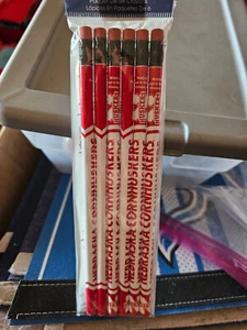 Nebraska Cornhuskers Pencil 6 Pack WINCRAFT NEW - Picture 1 of 3