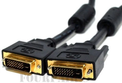 DVI-D Dual Link 24+1 Pin Gold Male Digital Video Cable for Monitor PC TV - 15ft - Image 1 of 3