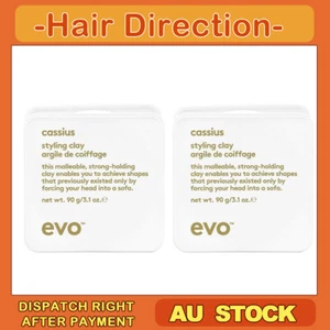 2psc EVO Cassius Styling Clay Argile De Coiffage Texture with Long Lasting AD - Picture 1 of 1