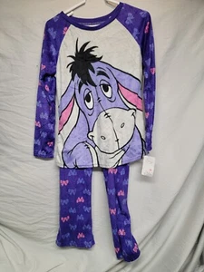 Disney Eeyore Fleece Pajama Set (both pieces are a Size S (4-6)) - Picture 1 of 6