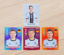 Panini WM 2022 - DFB Extra Sticker - Thomas Müller Gold + Austria + Oryx + Czech