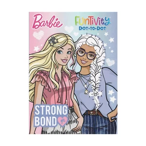 Funtivity Dot-to-Dot Kids Book – Barbie Theme – 80 Pages of Connecting Fun! - Picture 1 of 8