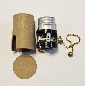 FAT BOY PULL CHAIN SOCKET INTERIOR FOR FAT BOY LAMP SHELL LAMP PART NEW 32219G - Picture 1 of 7