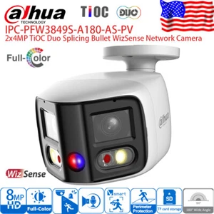 Dahua 8MP Panoramic IP Camera 4K 2-way Talk Sound Light Alarm Dual Light EPTZ - Picture 1 of 10