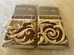 NWOT Lot x2 TUSCANY ARCHITECTURAL Home Trends Wall Border 5 Yards Easy To Apply - Picture 1 of 6