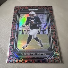 Parker Washington 2023 Panini Prizm Snakeskin Prizm SSP Rookie Card