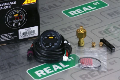 AEM X Series Oil Fuel Pressure Gauge 0-100 psi Black/Black 30-0301 - Image 1 of 4
