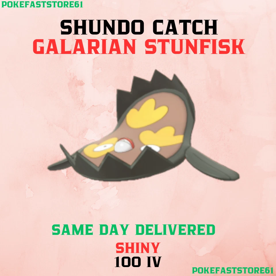 Galarian Stunfisk Pokemon Go✨100 iv Catch✨Great-Ultra Rank 1-10✨XL Candy✨ - Image 1 of 1