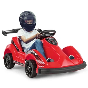 Electric Go Kart for Kids 6V Battery Powered Ride On Toy w/ Remote Control Red - Picture 1 of 7