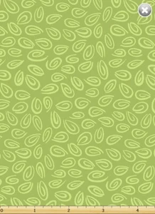 22.5" Long Remnant Susybee TONAL Medium Green Swirl Quilt Fabric #20103-830 - Picture 1 of 1