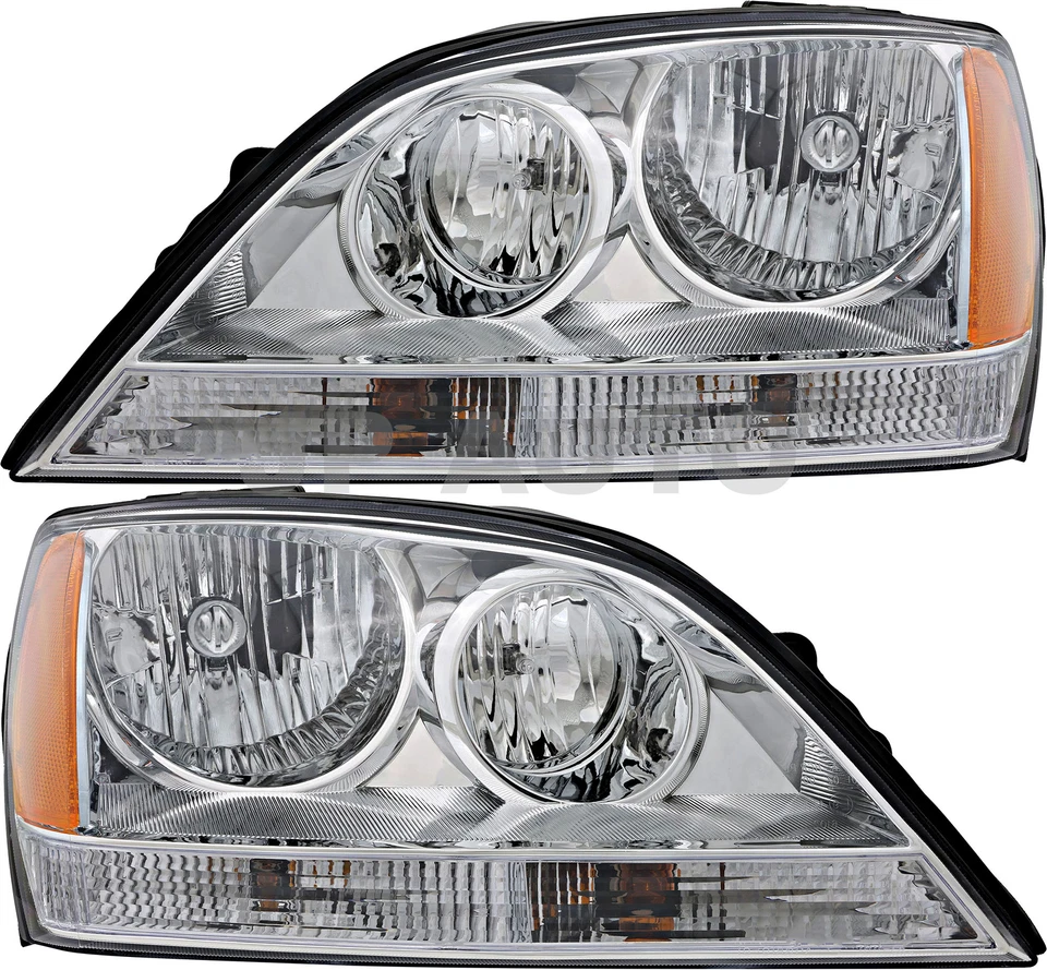 For 2005-2006 Kia Sorento Headlight Halogen Set Driver and Passenger Side Foto 1 de 4