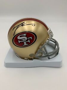 MICHAEL CRABTREE signed/auto'd SAN FRANCISCO 49er Riddell VSR4 mini helmet - PSA