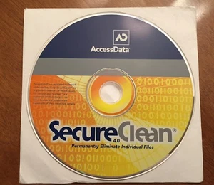 Access Data - SecureClean 4.0 - Permanently Eliminate Individual Files - PC-CD - Picture 1 of 1