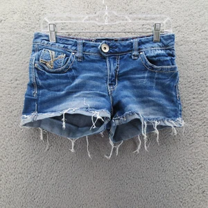 Amethyst Shorts Womens 9 Blue Shorts Denim Low Rise Shorts Cut Off Shorts Casual - Picture 1 of 8