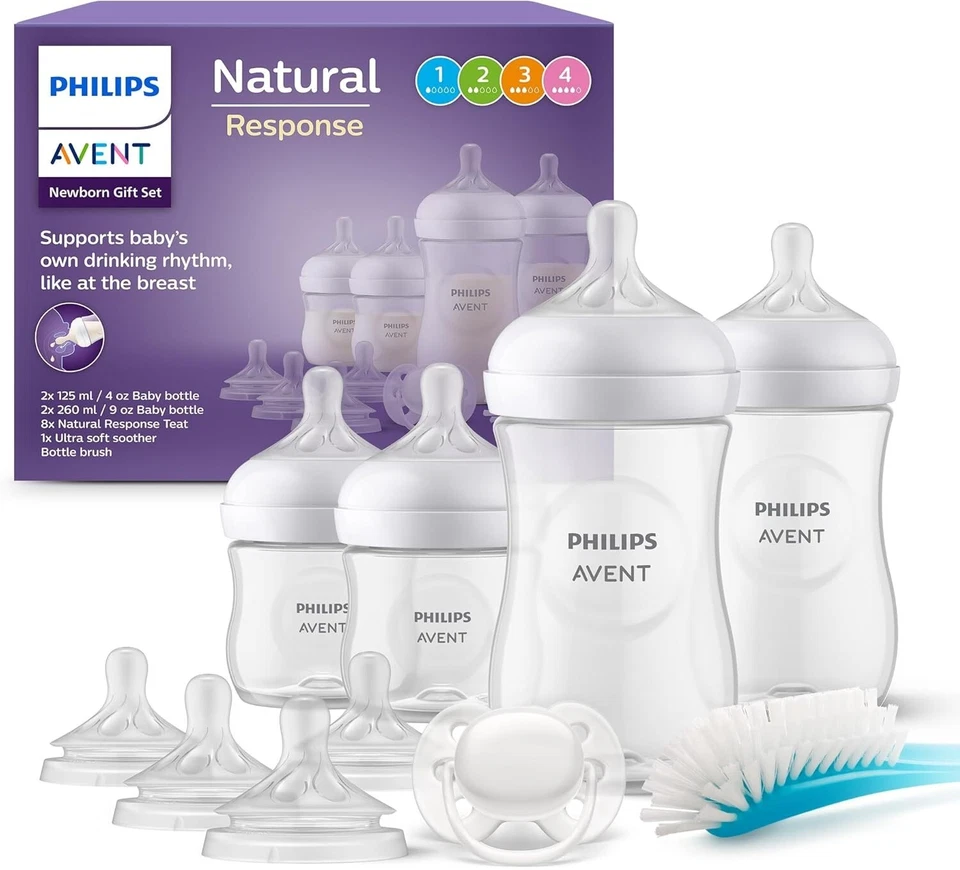 Philips Avent Set regalo per neonati con biberon - 4 biberon, 2 tettarelle extra - Image 1 of 1