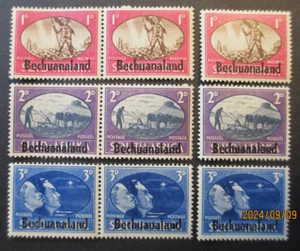 Bechuanaland - 1945 Victory Overprint - SG129-131 Full Set ~ MNH - Picture 1 of 2