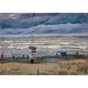 Van Gogh, View of the Sea at Scheveningen 1882, 100% Cotton Art Paper, A2 Size - Picture 1 of 10