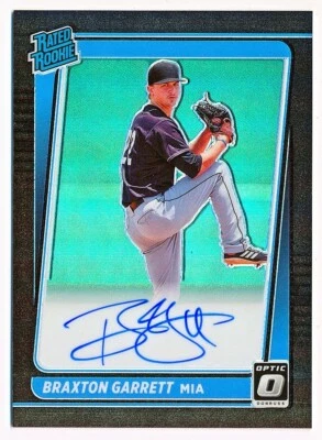 2021 Donruss Optic Braxton Garrett Rated Rookie Black Auto Rc #RRS-BG (25/50) - Image 1 of 2