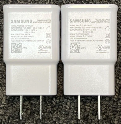 Genuine Samsung Adaptive Fast Charging Travel/Wall Charger EP-TA200 (2pack) - Image 1 of 4