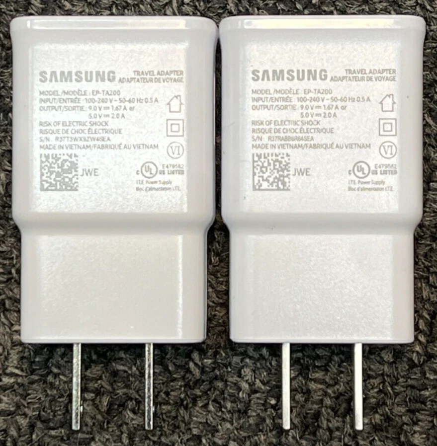 Pre-Owned White Samsung EP-TA200 Fast Charge Travel Charger *