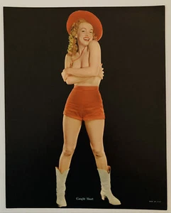 Marilyn Monroe Calendar Litho 1954 VTG Pinup Willinger Caught Short Press Photo - Picture 1 of 2