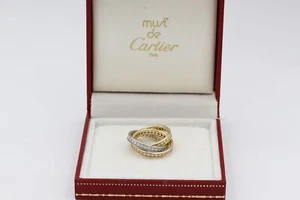 Cartier Trinity Brillant Memory-Ring 18k Gold Gr. 53 ca. 9,1g - Bild 1 von 9