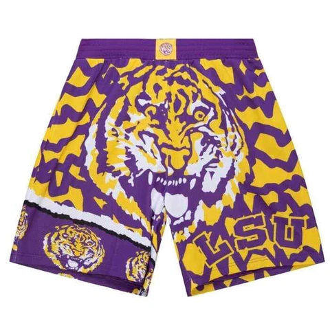 LSU TIGERS 2023 NCAA MITCHELL & NESS JUMBOTRON 2.0 SUBLIMATED SHORTS Cover